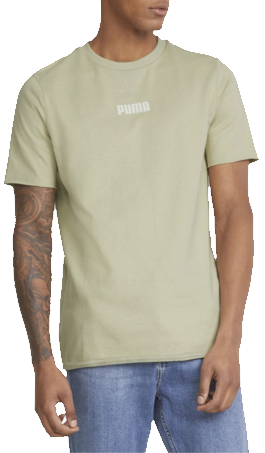 T-shirt Puma Modern Basics Terry Tee Spring Moss - Top4Running.com