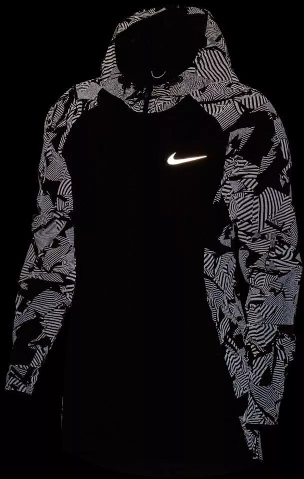 Dámská běžecká bunda s kapucí Nike Essential Flash