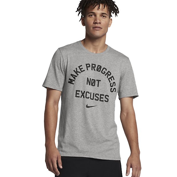 Pánské triko Nike Dry „Make Progress Not Excuses“