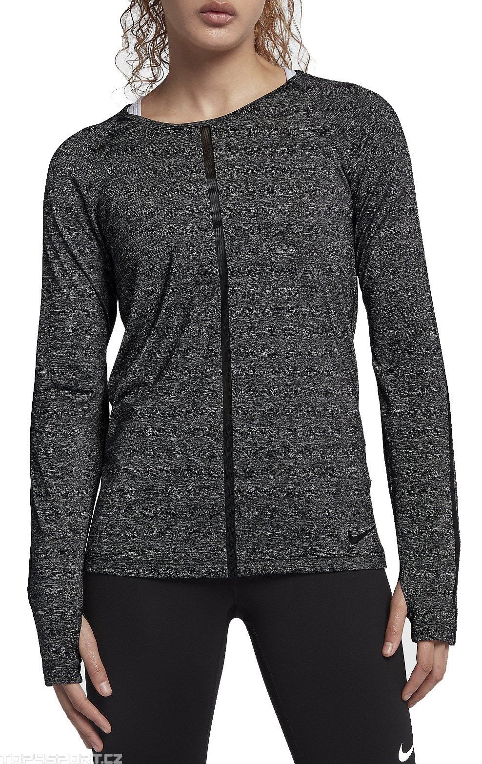 Nike W NP HPRCL TOP LS HEATHER Hosszú ujjú póló