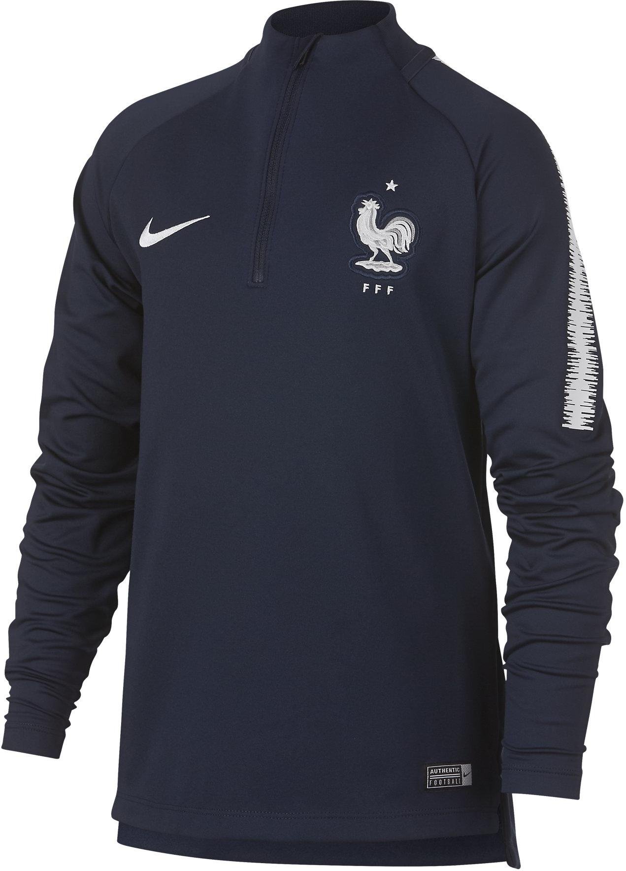 Dětský top s dlouhým rukávem Nike France Dri-FIT Squad Drill