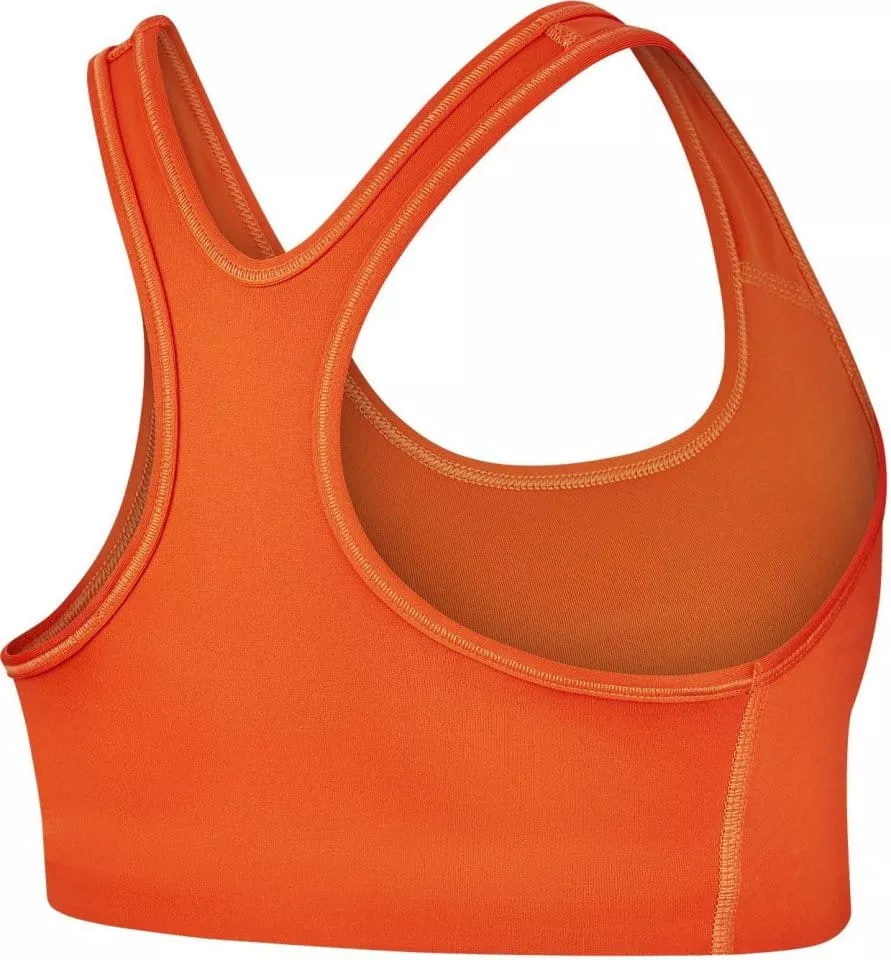 Nike Womens Swoosh Futura Sports Bra - Orange