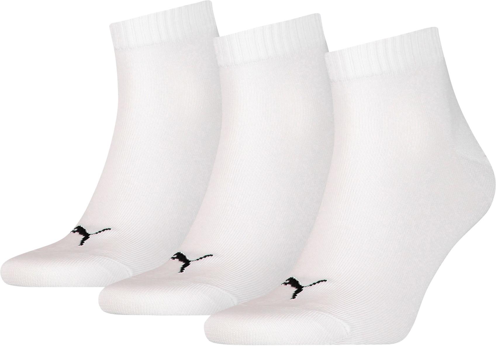 Chaussettes Puma UNISEX QUARTER PLAIN 3P