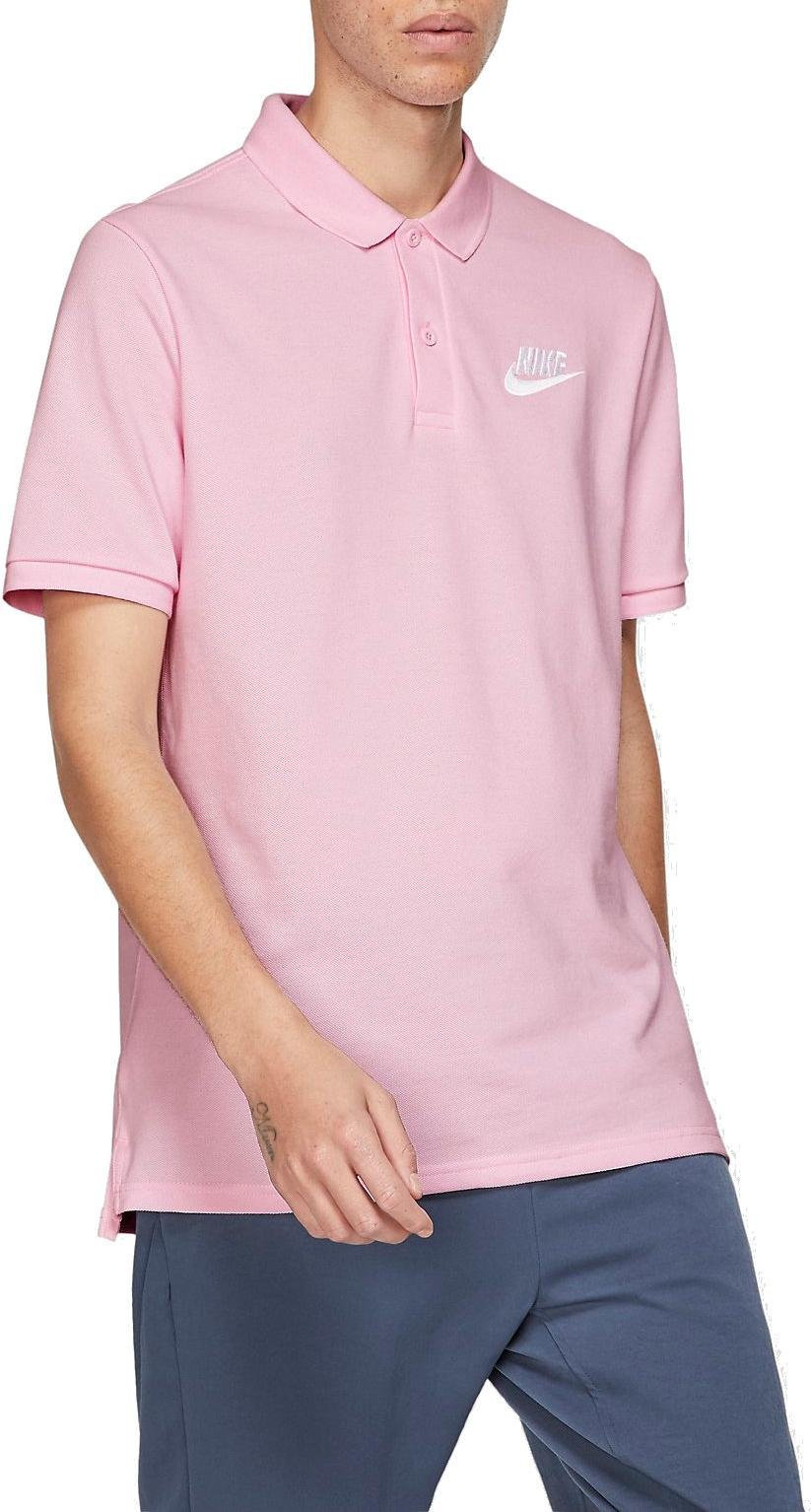 pink nike polo shirt