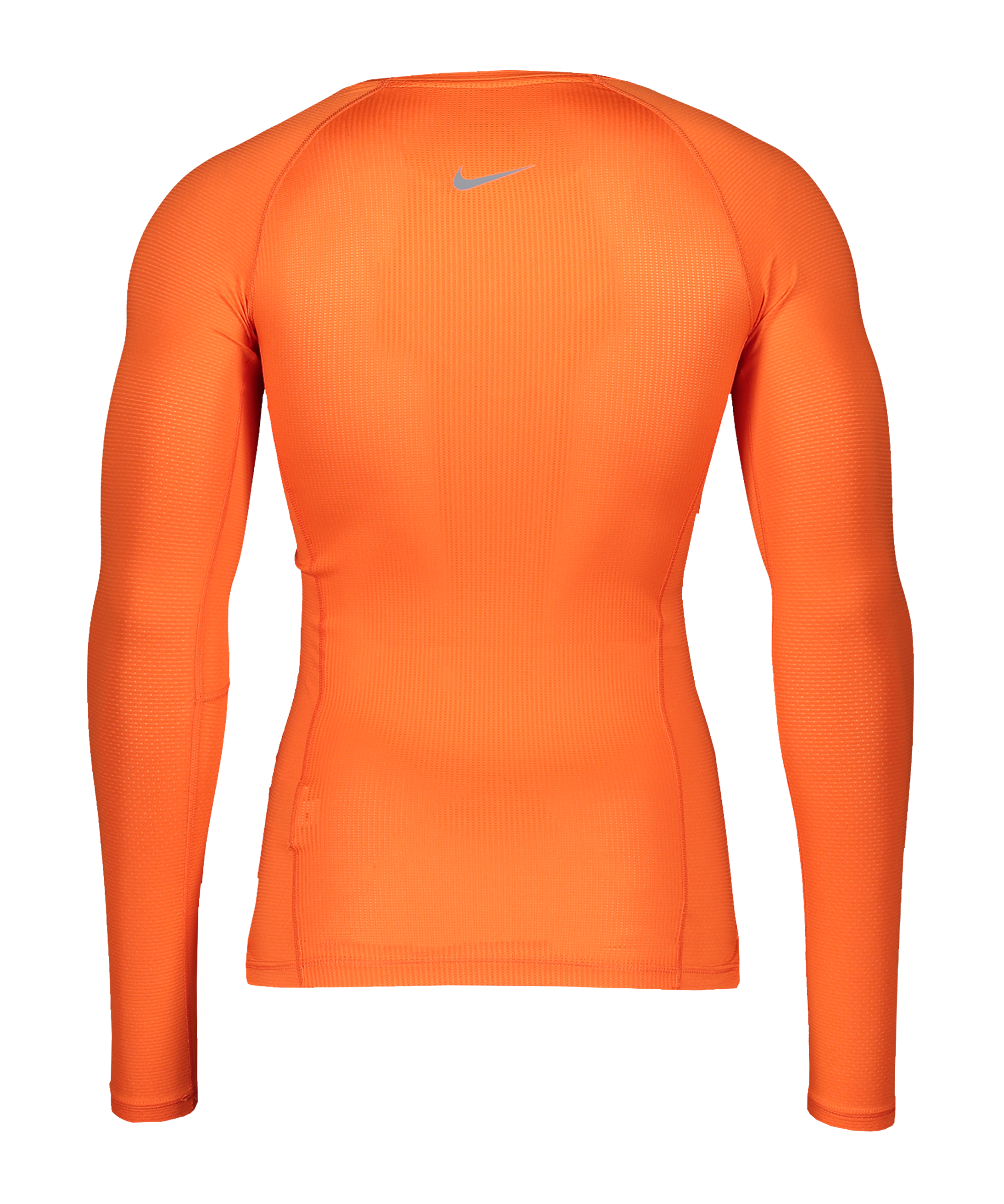 nike orange long sleeve compression shirt