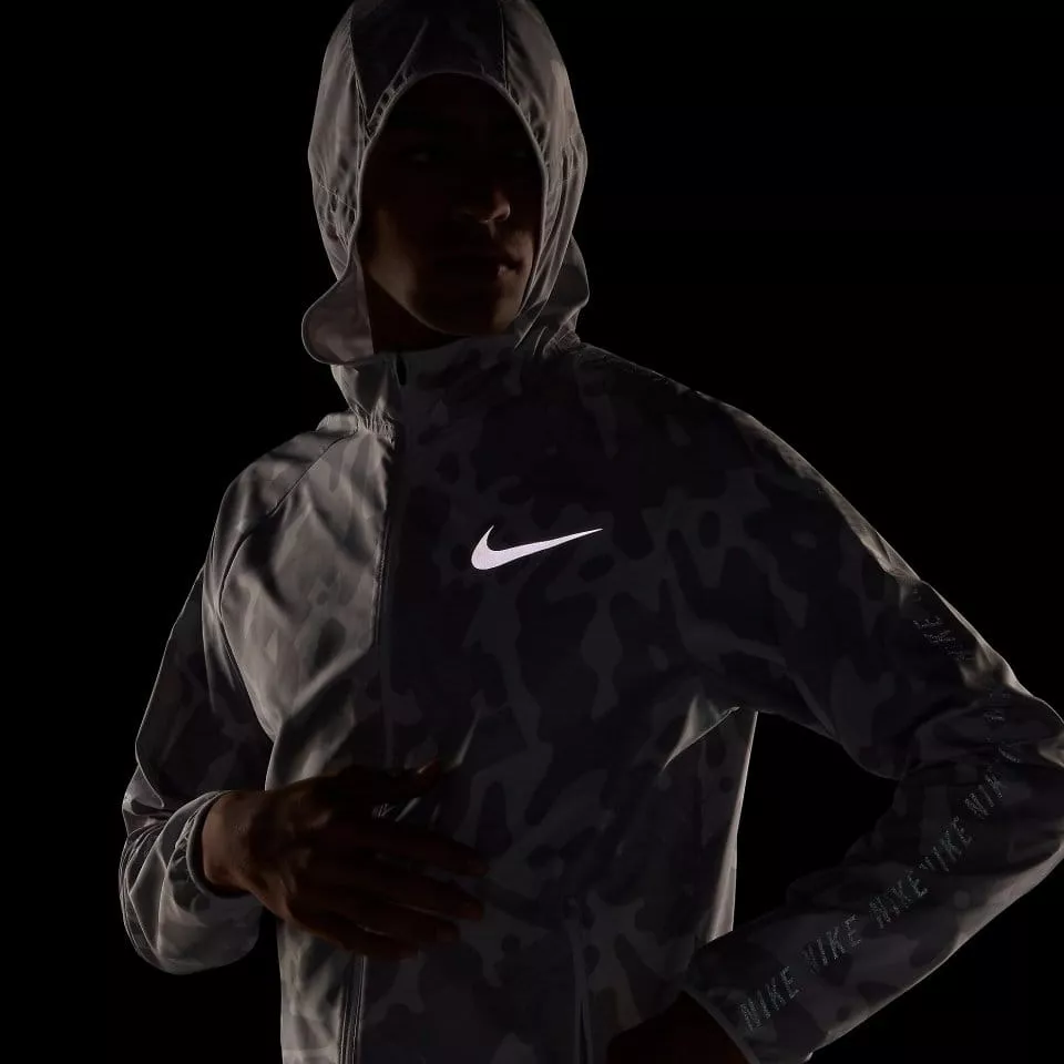Pánská běžecká bunda s kapucí Nike Essential Flash GX