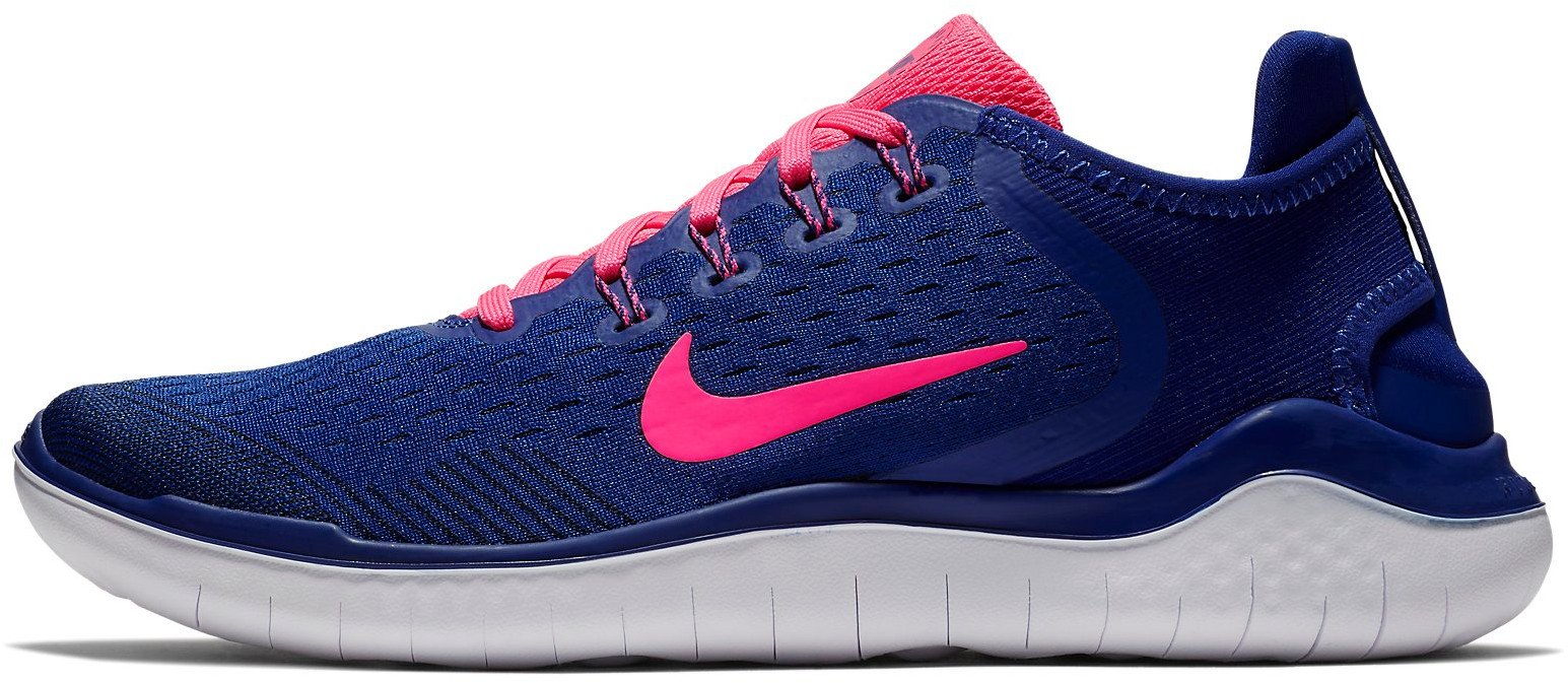 nike free rn 2018 blue running shoes