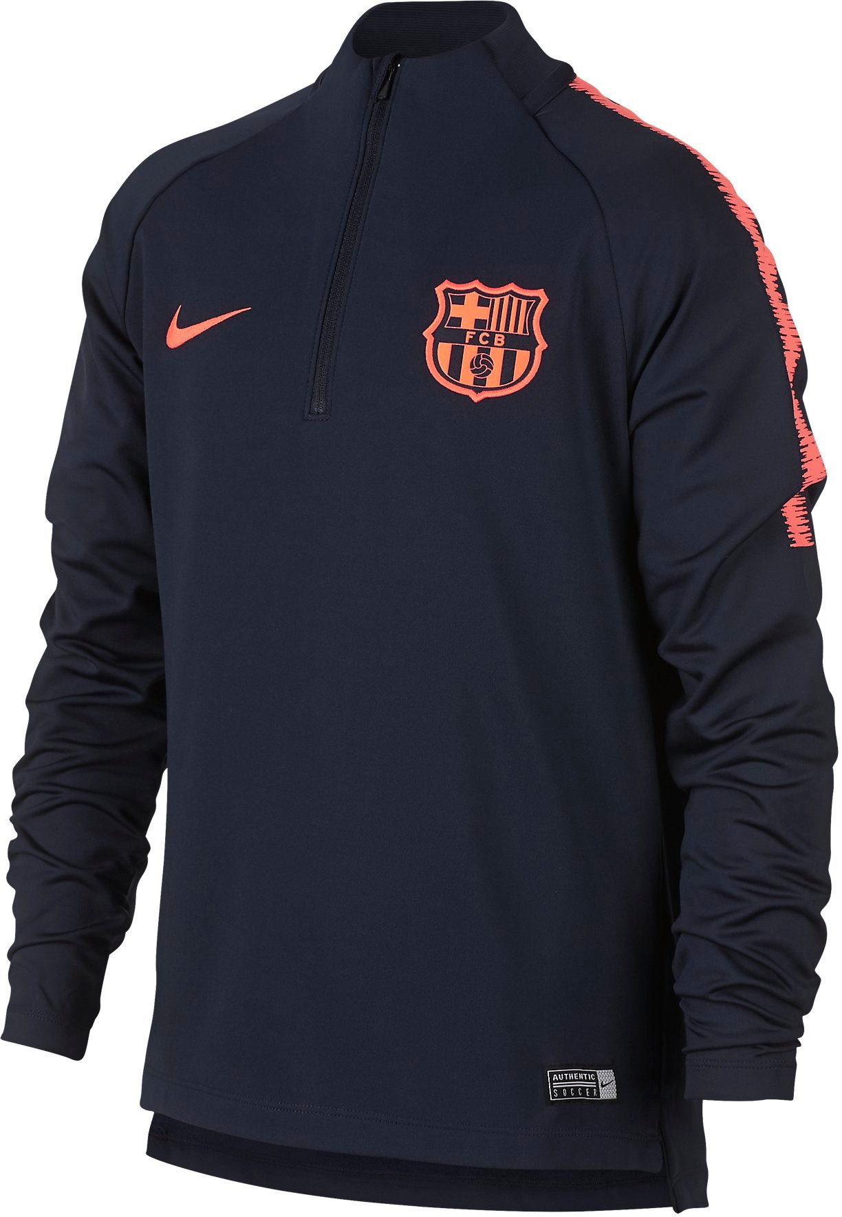 Tričko s dlhým rukávom Nike FCB Y NK DRY SQD DRIL TOP