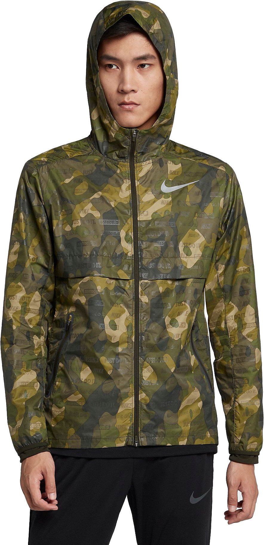 Chaqueta con capucha Nike M NK SHLD GHOST FL CAMO JKT