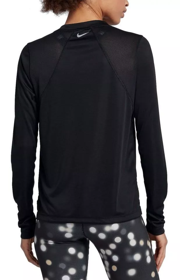 Long-sleeve T-shirt Nike W NK MILER TOP LS METALLIC