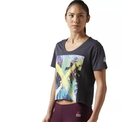 Dámské tričko Reebok CrossFit Graphic Boyfriend Crop