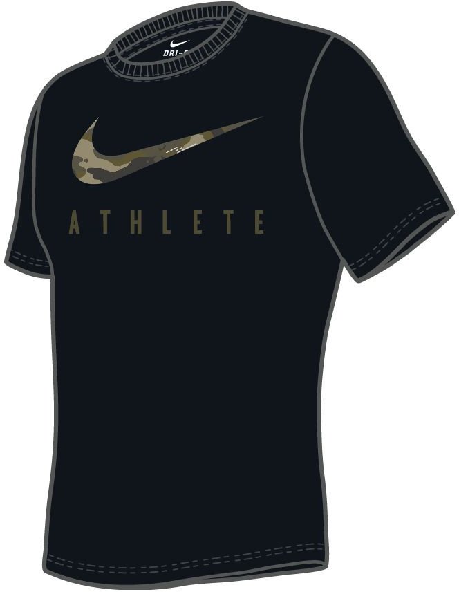 Nike M NK DRY TEE DB ATHLETE CAMO Rövid ujjú póló