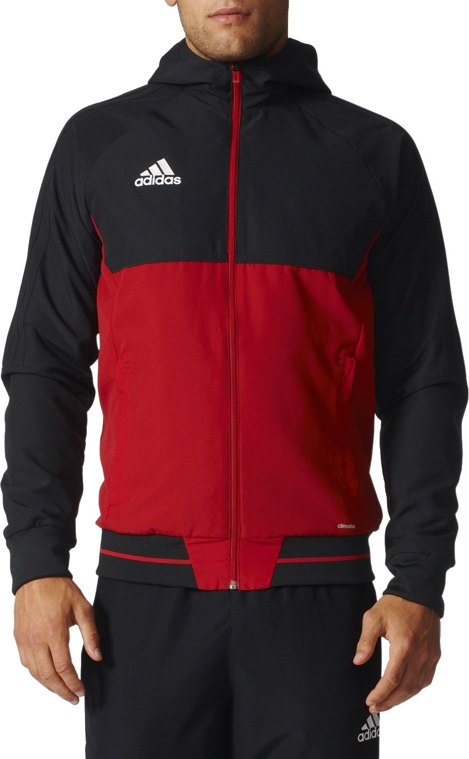 Kurtka z kapturem adidas TIRO17 PRE JKT