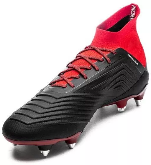 Botas de fútbol adidas Predator 18.1 FG - Blanco Rojo Negro