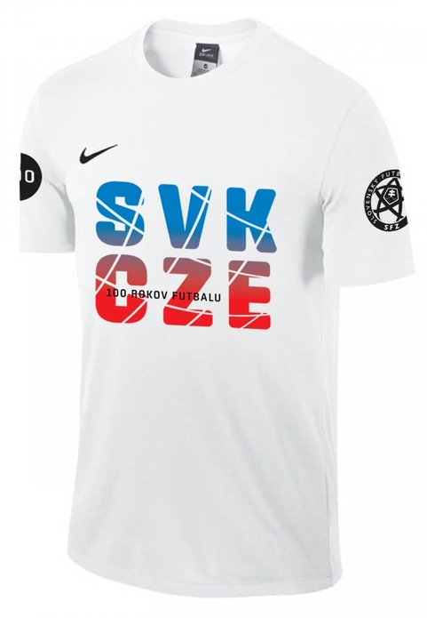 Pánské tričko s krátkým rukávem Nike Dri-FIT SVK-CZE 100 let