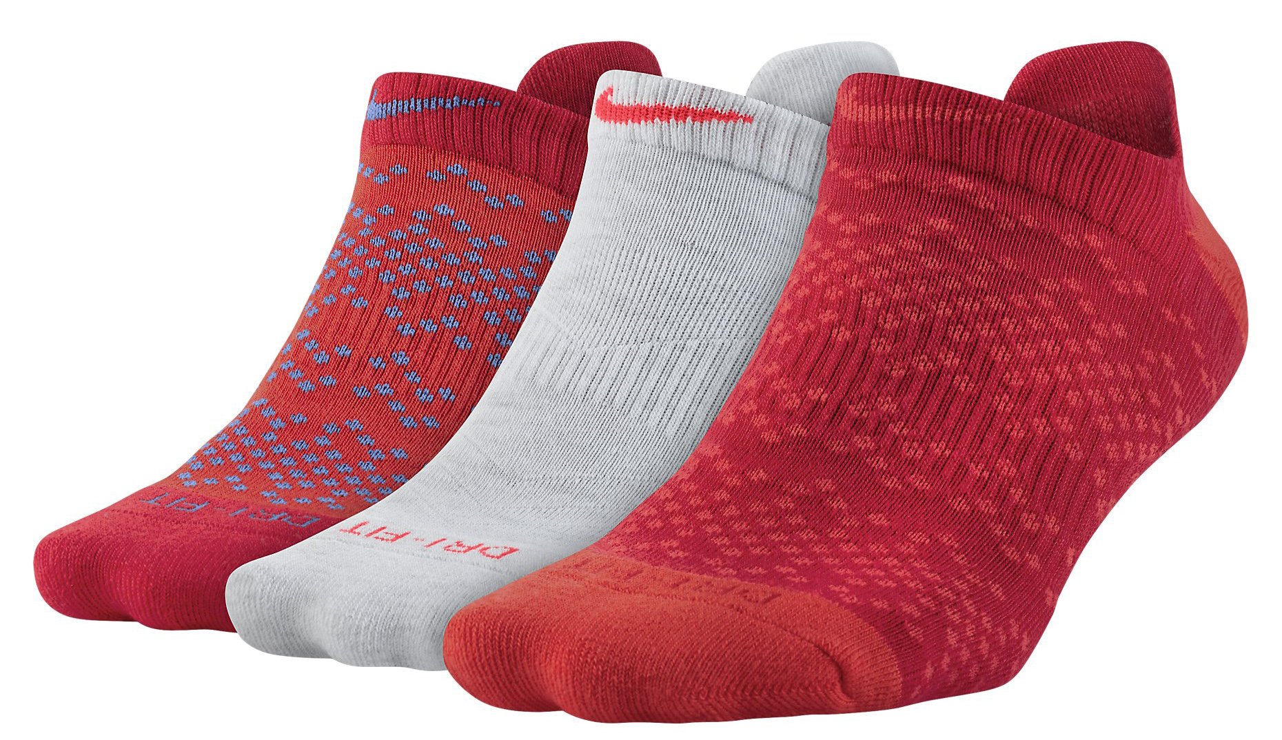 Dámské běžecké ponožky Nike Dri-FIT Graphic No-Show Tab