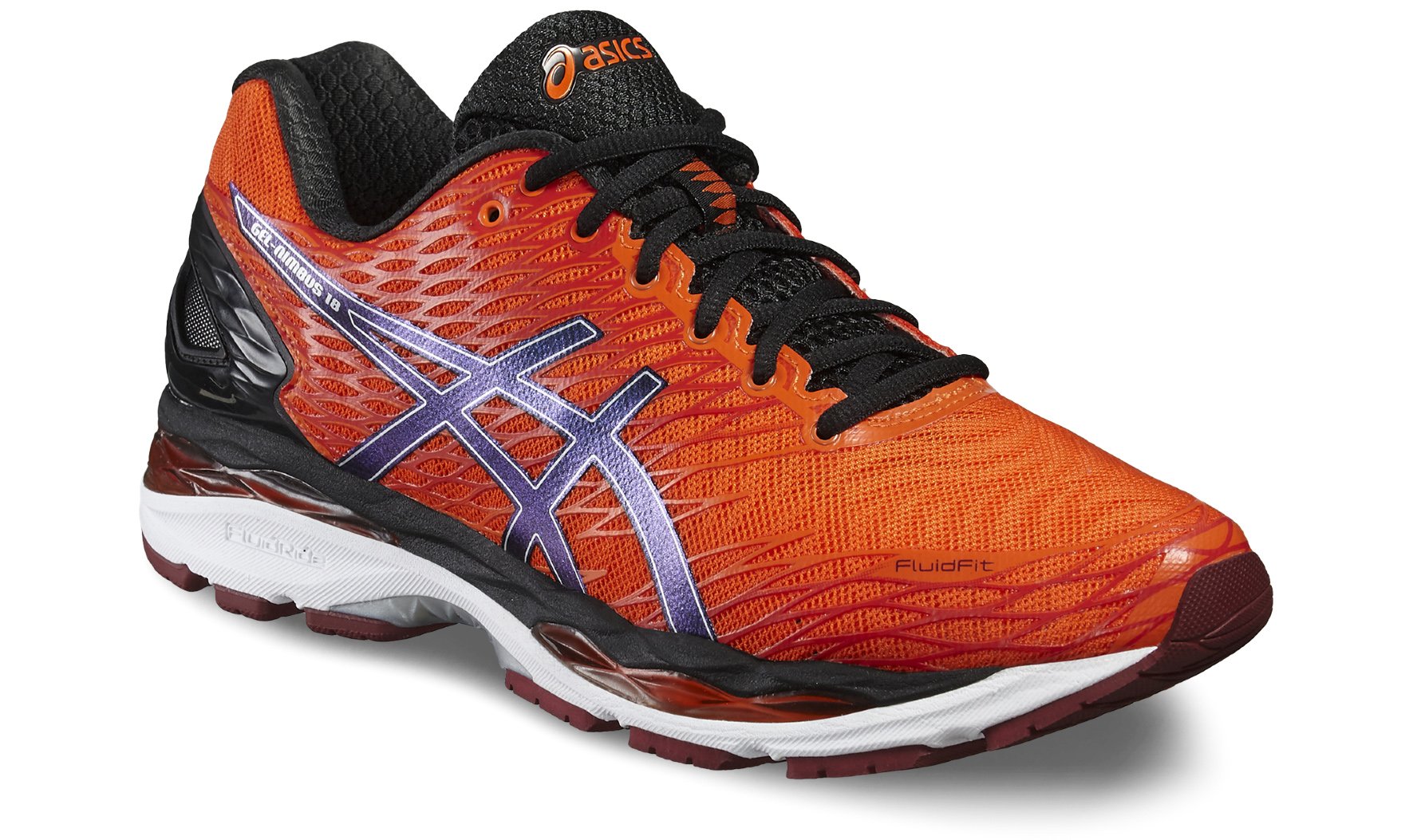 asics gel nimbus 18 mens orange