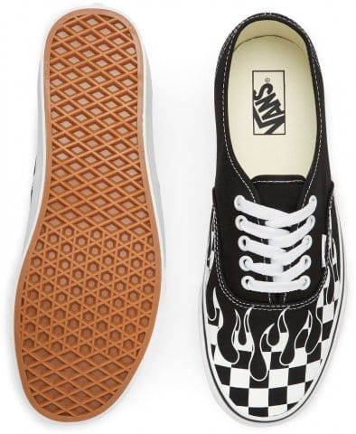 vans checker flame authentic shoes
