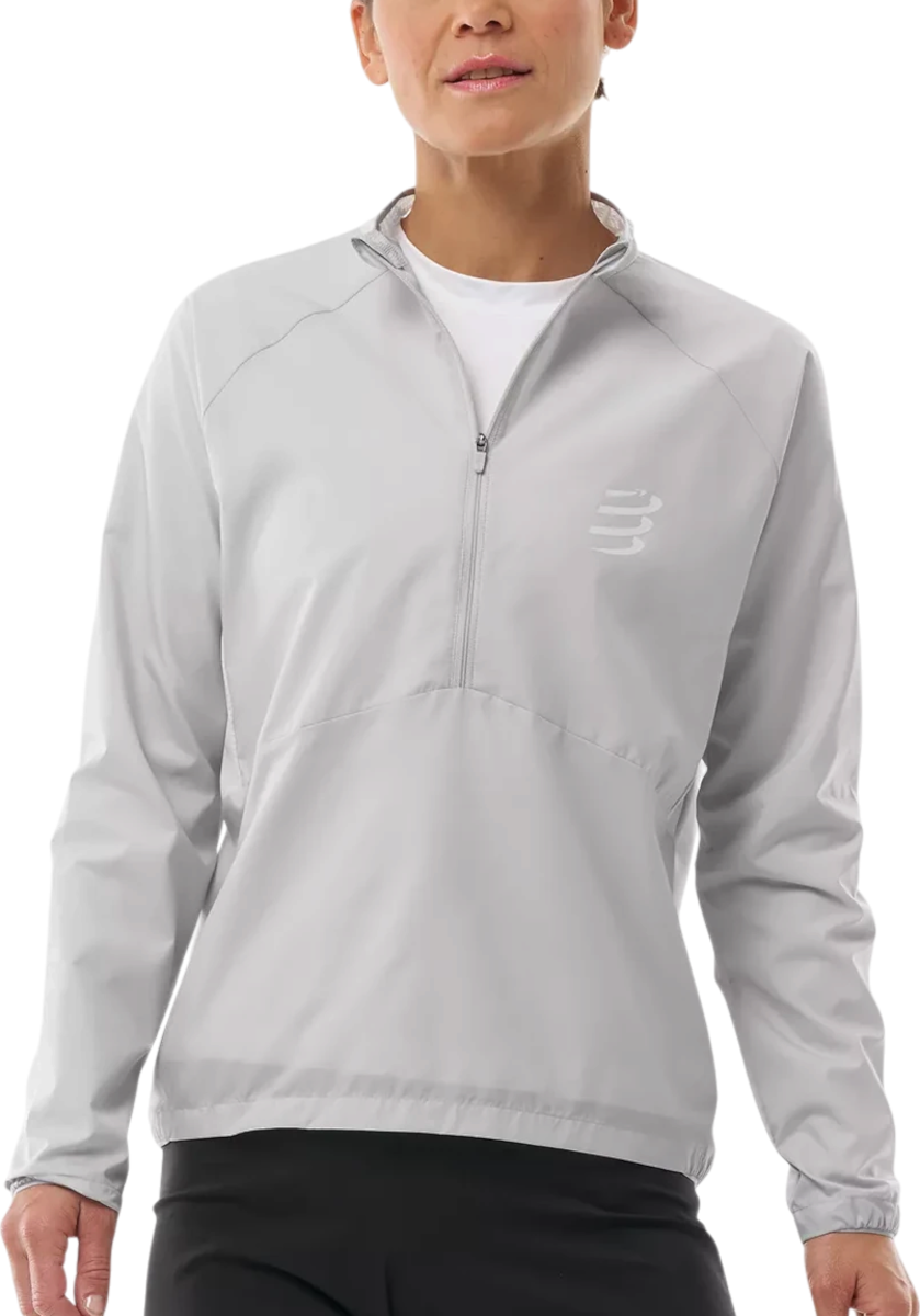 Compressport Aura Windproof Jack, S, Grijs