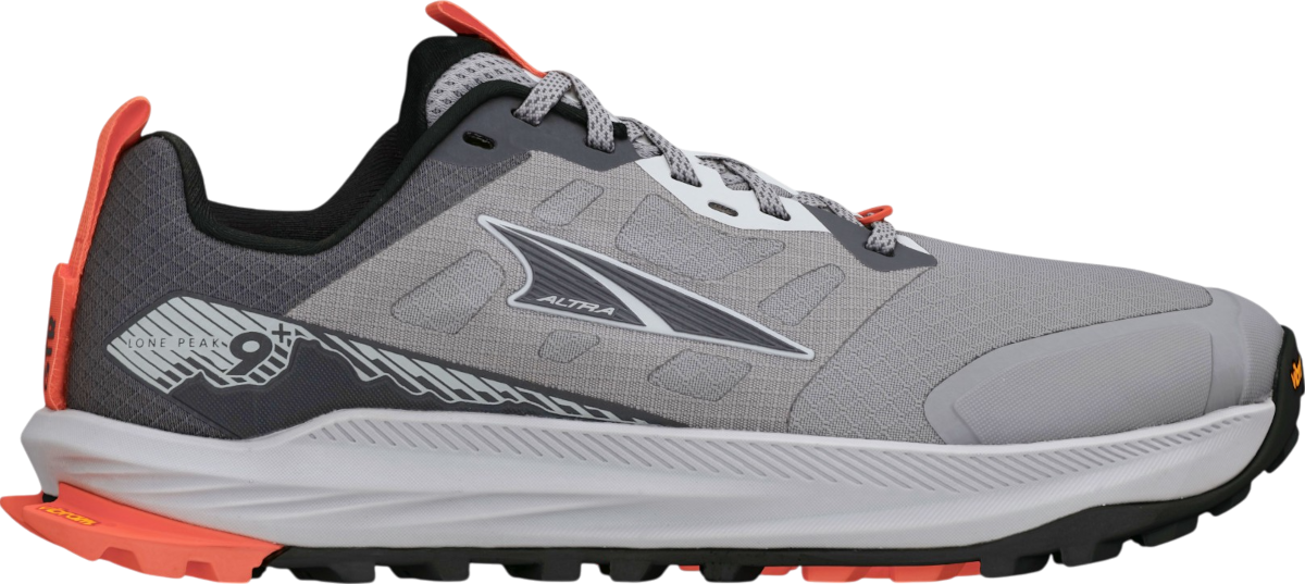 Altra Lone Peak 9+ wide Trail schoenen, 37, Grijs