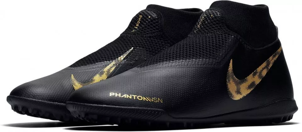 Nike phantom vsn academy black hot sale and gold