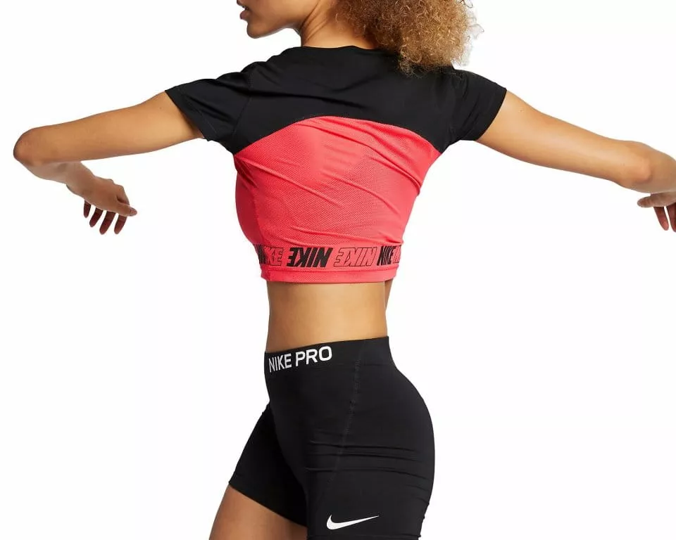 Dámské zkrácené tričko s krátkým rukávem Nike Pro