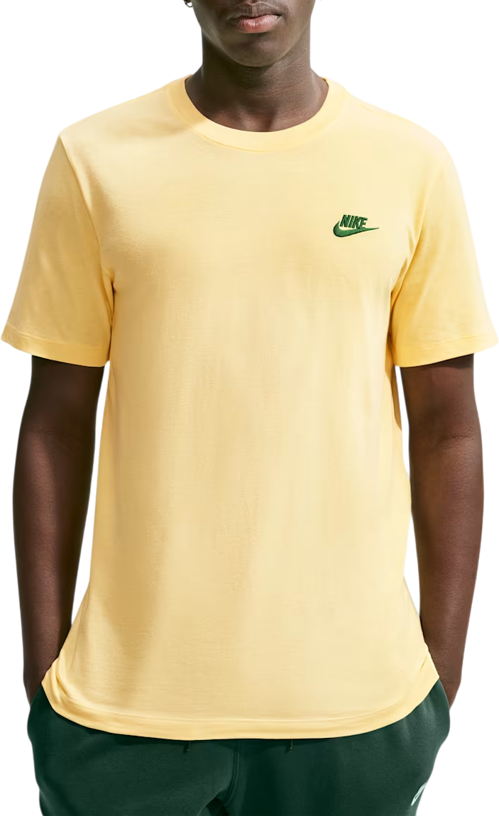 Nike Club T-shirt, S, Geel