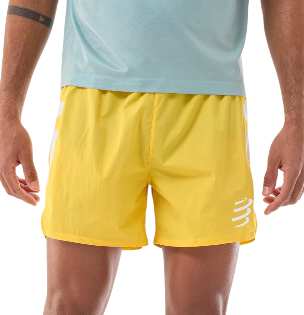 Compressport Performance Korte broeken, M, Geel