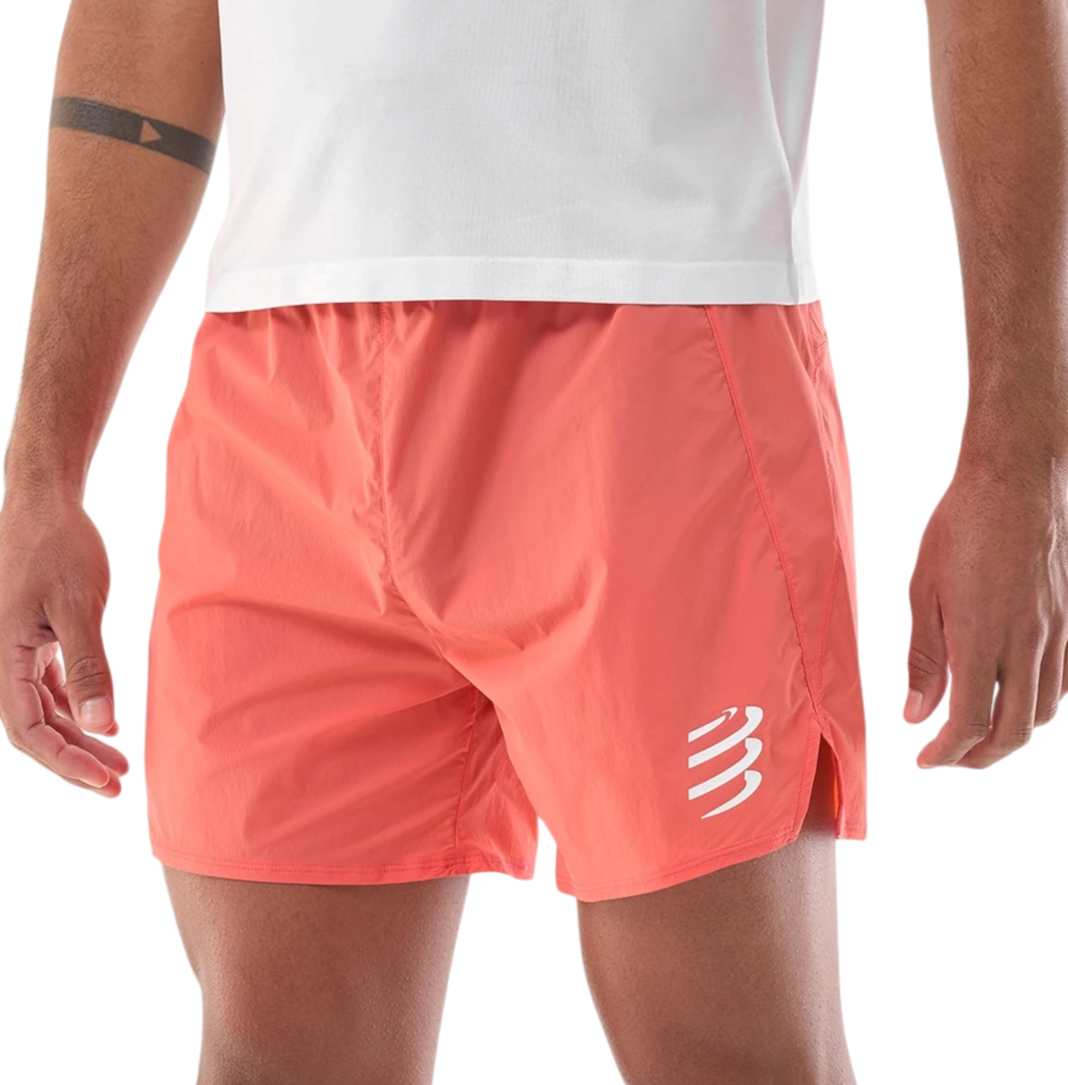 Compressport Performance Korte broeken, L, Rood