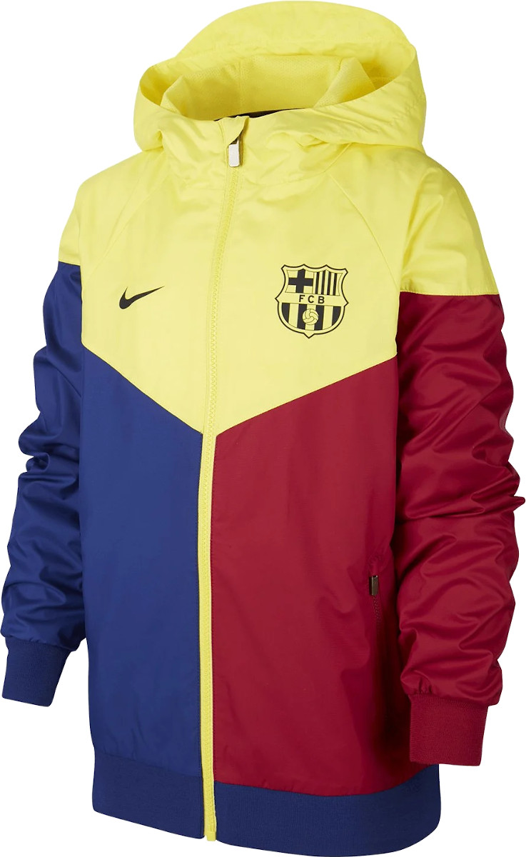 Jacheta cu gluga Nike Y NK FC Barcelona Windrunner JKT