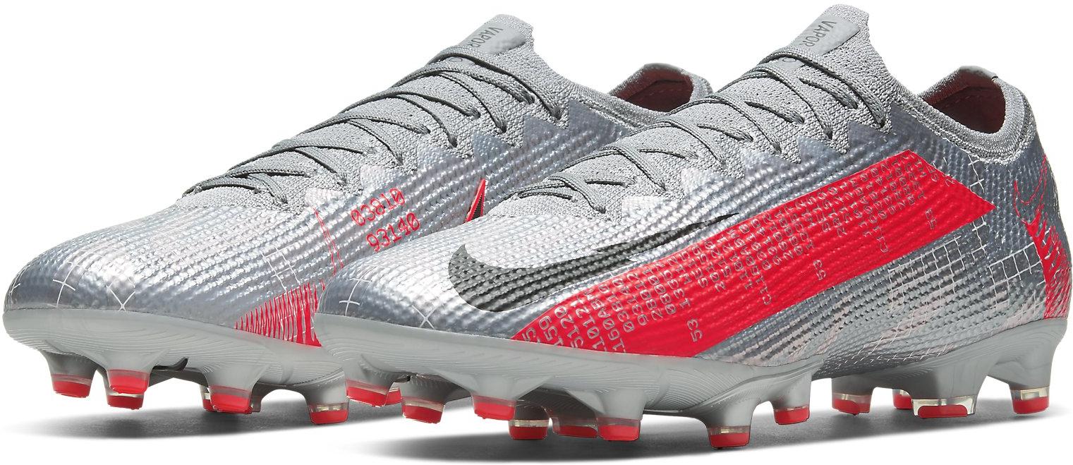 Nike Mercurial Vapor 13 Elite Ag Pro 'Metallic Grey Crimson' AT7895-906 US 10½