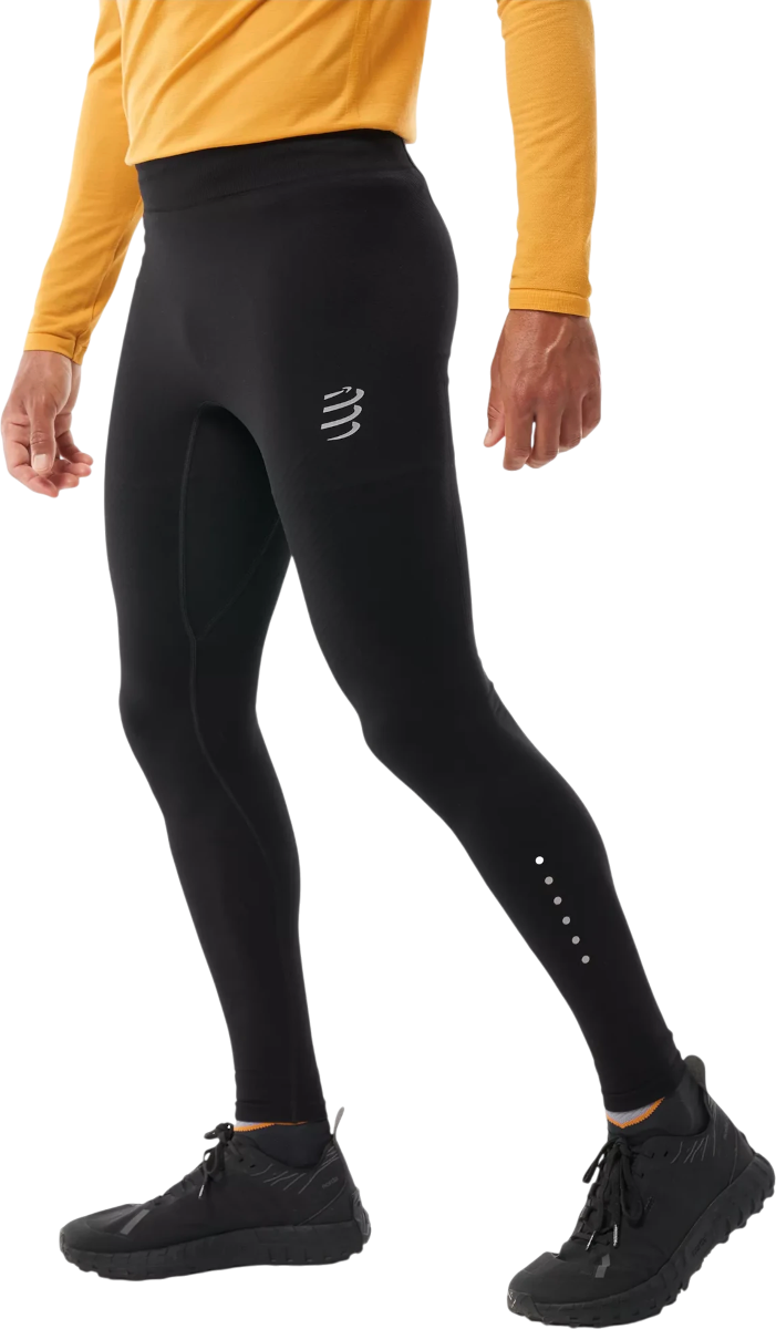 Compressport Winter Run Leggings, L, Zwart