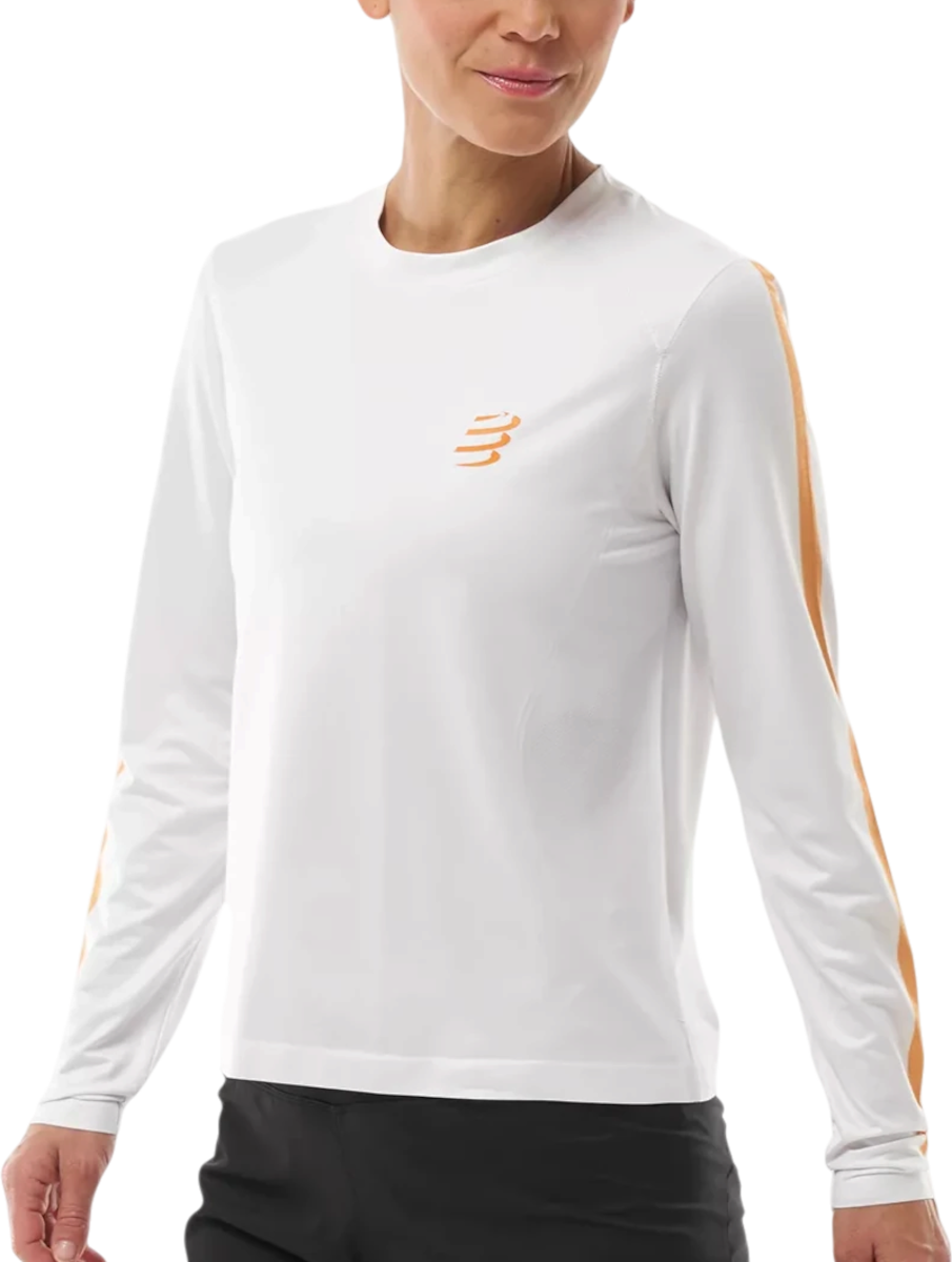 Compressport Performance T-shirt met lange mouwen, S, Grijs