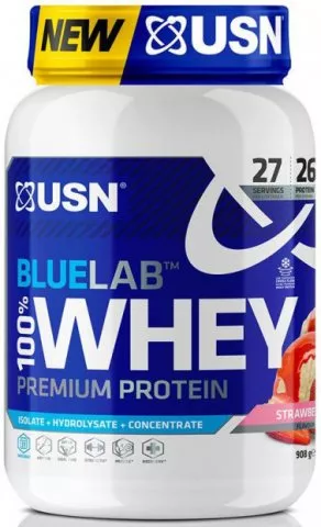 BlueLab 100% Whey Premium Protein malina 908g