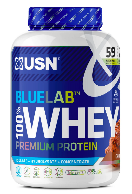powders USN BlueLab 100% Whey Premium Protein chocolate 2kg