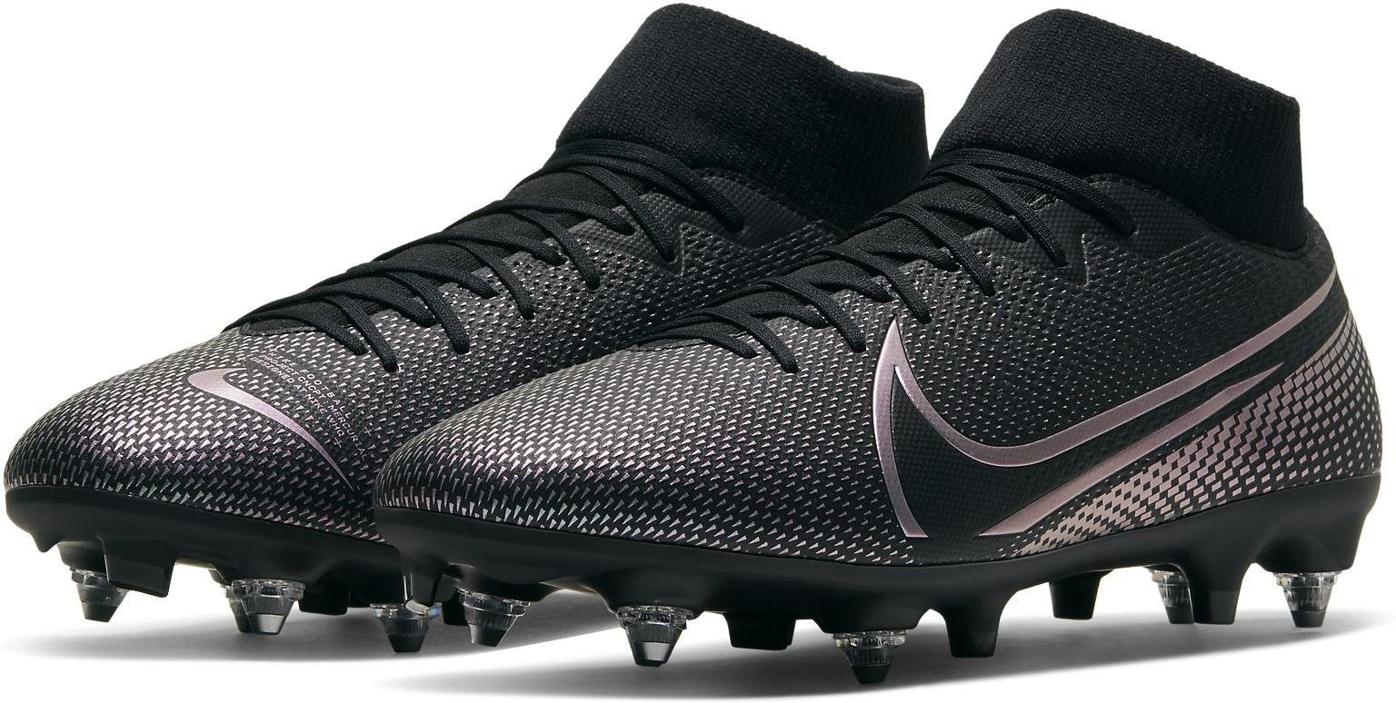 Nike Youth Superfly 6 Academy MG Soccer Cleats Black.