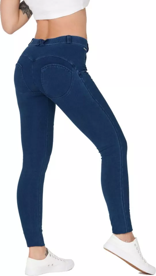 Hlače Boost Jeans Mid Waist Dark Blue