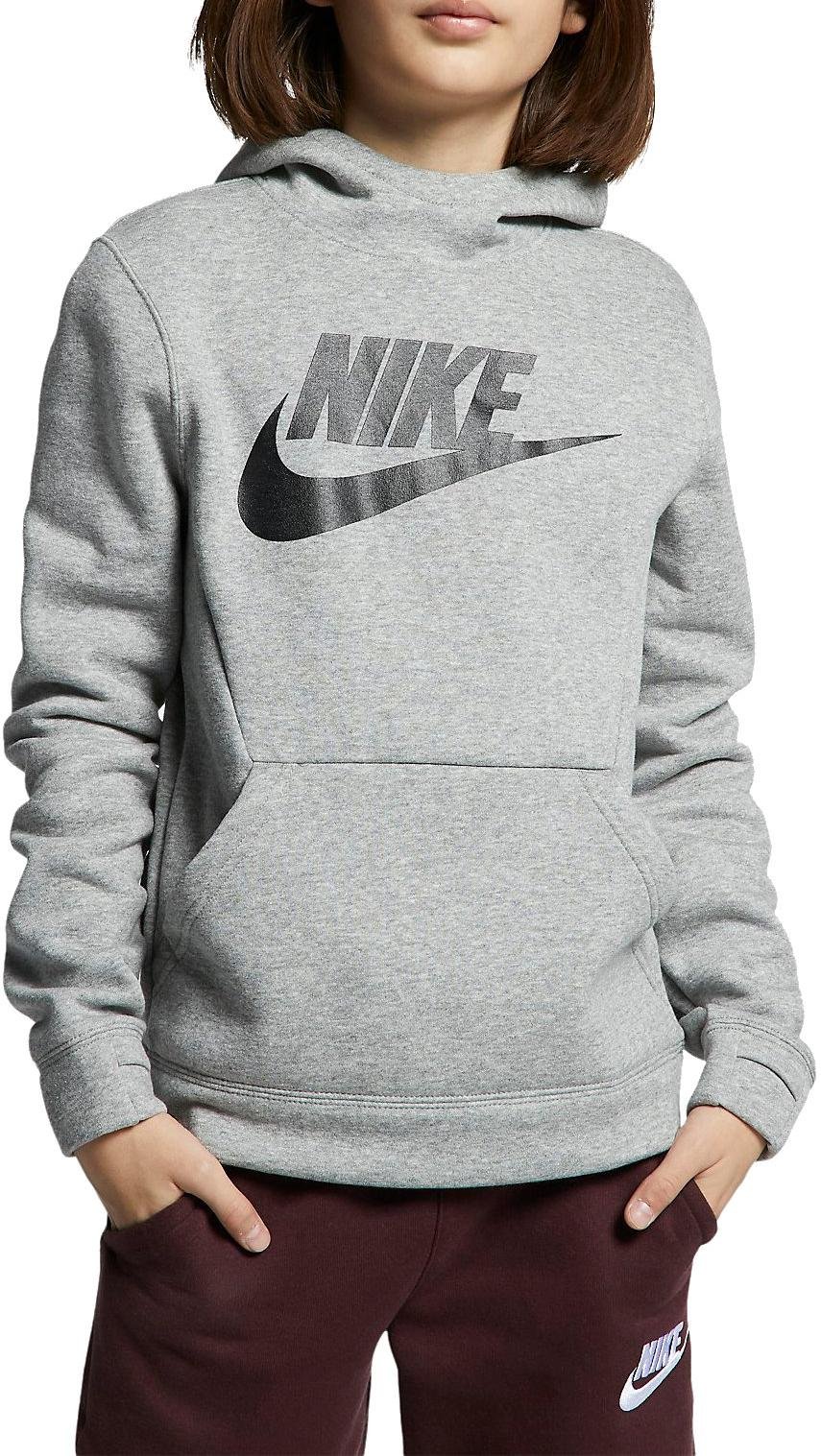 Hooded sweatshirt Nike B NSW PO HOODIE CLUB FLC HBR