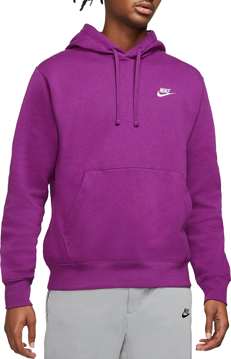 nike club hoodie purple
