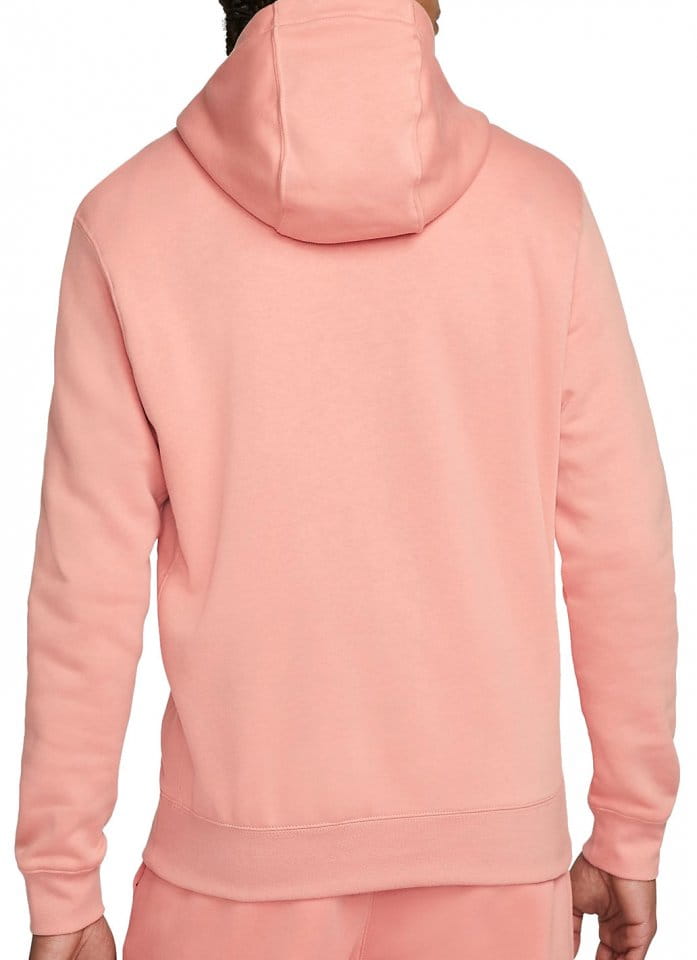 nike club fleece moletom com capuz orange
