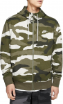 nike m nsw club camo hoodie fz ft