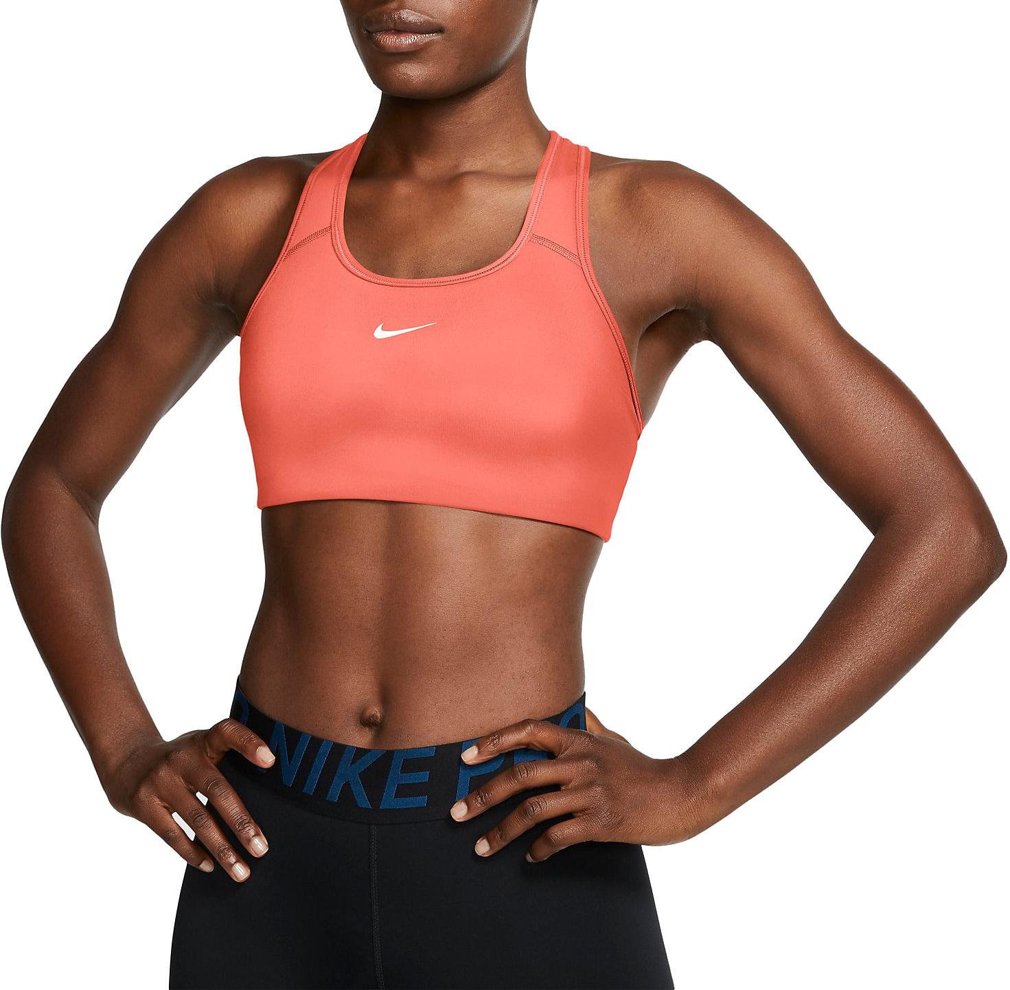 Dámská sportovní podprsenka se střední oporou Nike Swoosh