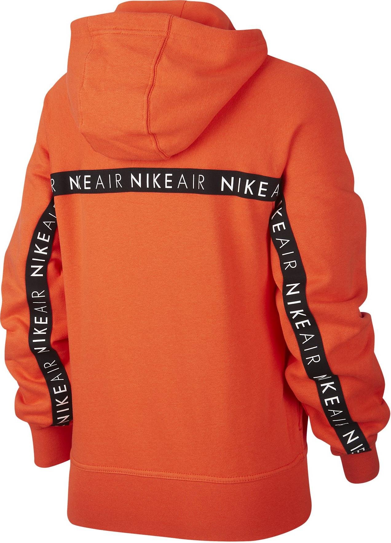 orange nike air hoodie