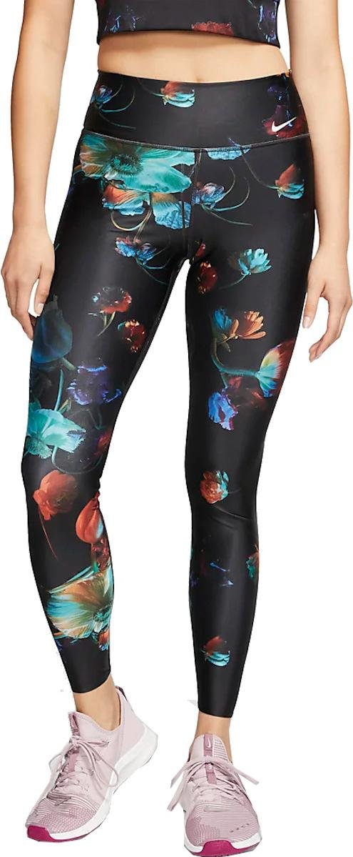 nike power floral tights