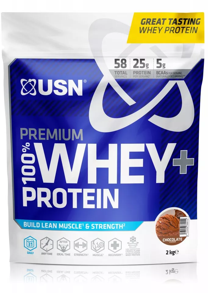 Srvátkový proteínový prášok USN 100% Premium 2kg vanilka