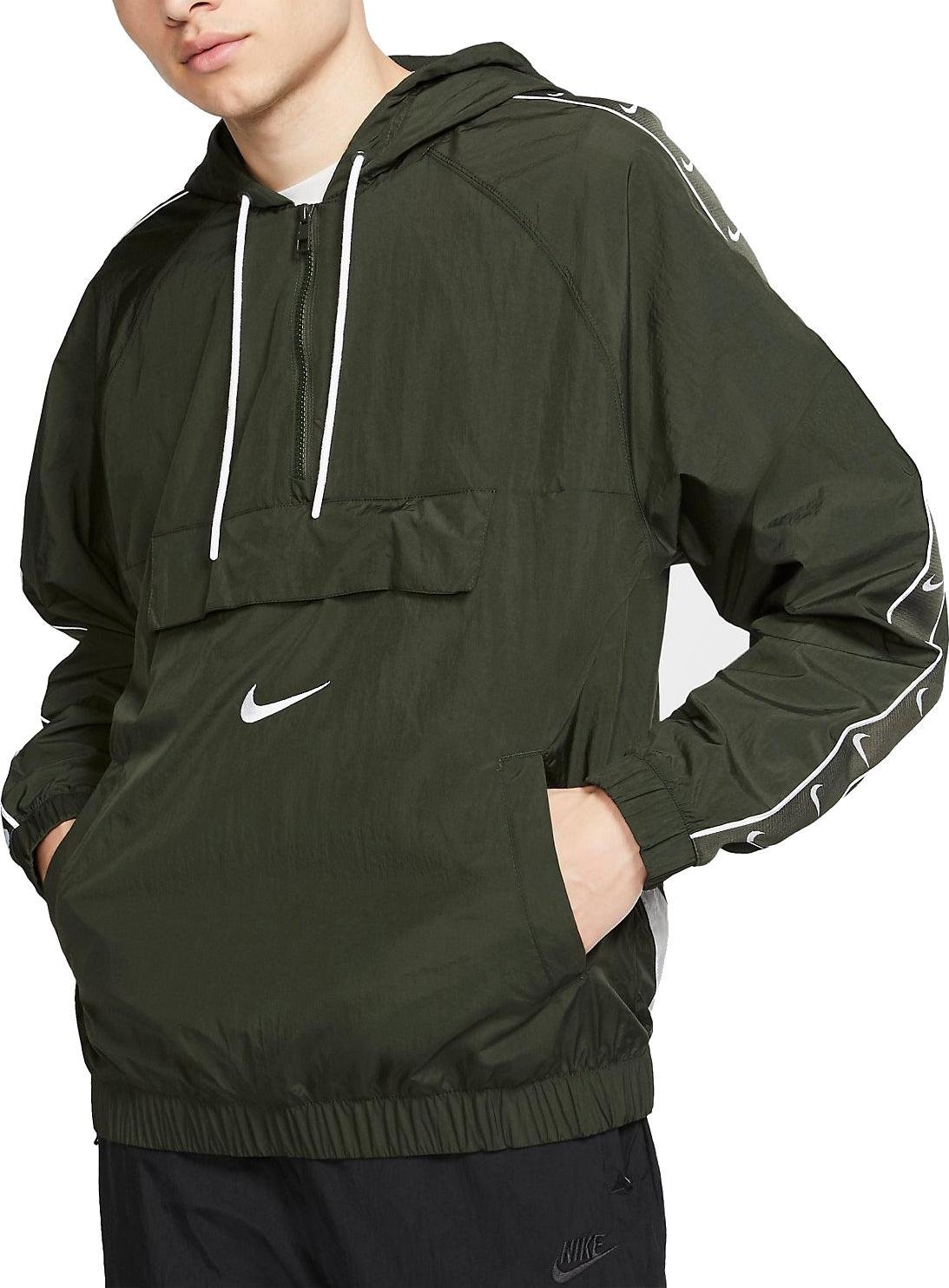 Pánská tkaná bunda s kapucí Nike Sportswear Swoosh