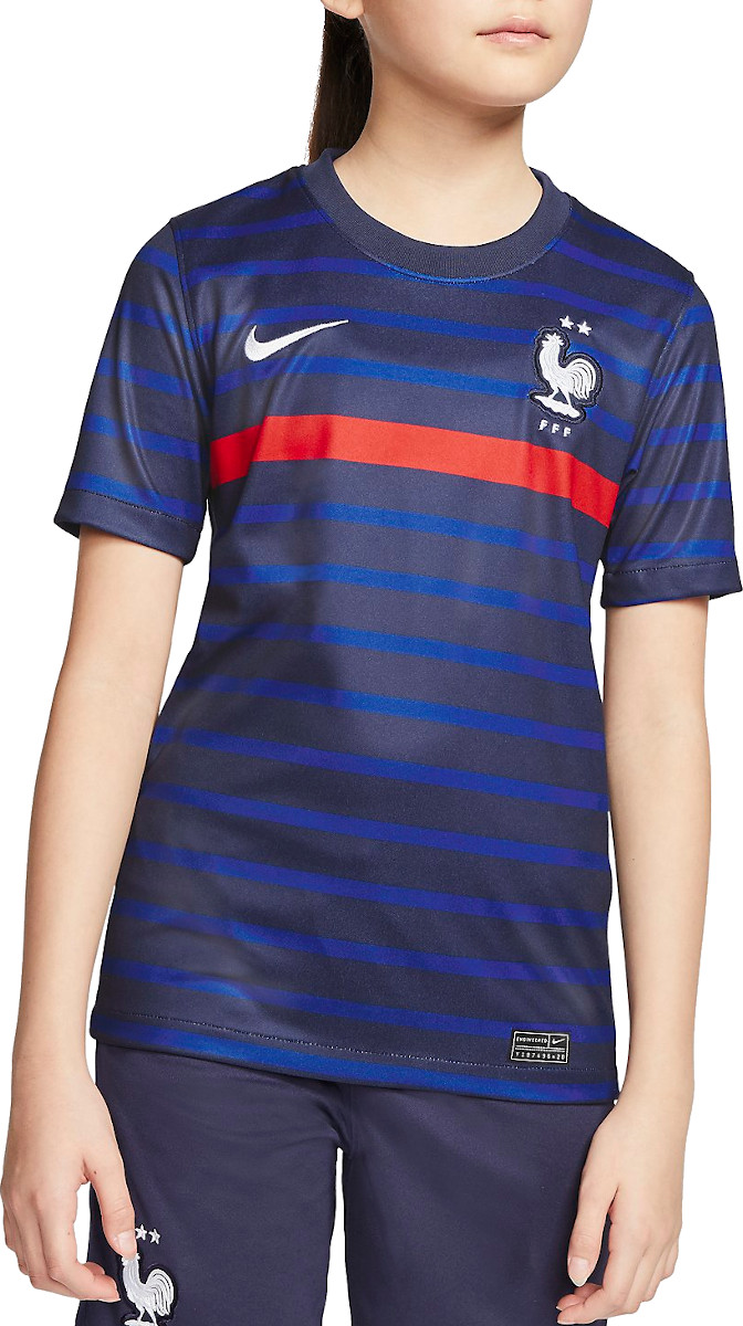 Dětský domácí fotbalový dres s krátkým rukávem Nike France Stadium 2020