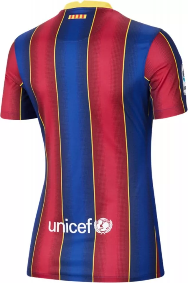 Dámský domácí fotbalový dres s krátkým rukávem Nike FC Barcelona Stadium 2020/21