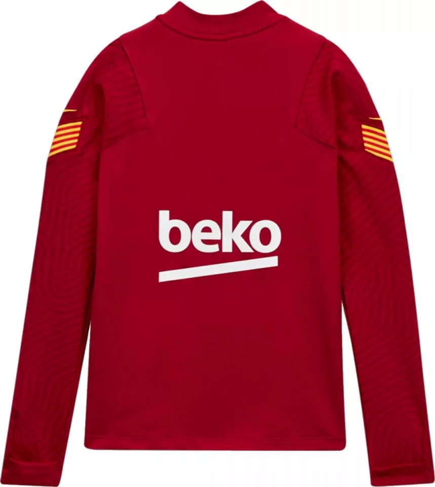 Tričko s dlhým rukávom Nike Y NK FC BARCELONA STRIKE DRY 1/4 ZIP TOP