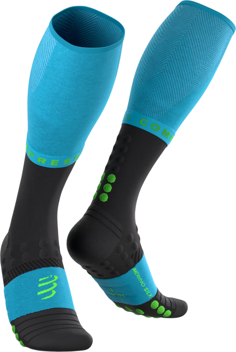 Compressport Winter Run Kniekousen, T3, Blauw